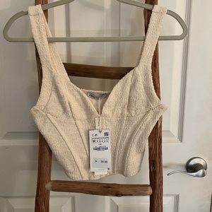 Zara Corset Top in Cream
